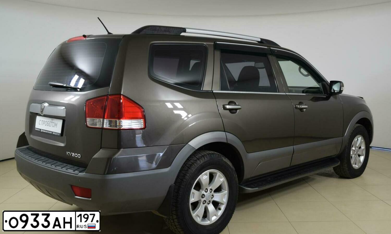 Фото автомобиля KIA MOHAVE / BORREGO, 2010 — госномер У194УО33. Цвет: БЕЖЕВЫЙ