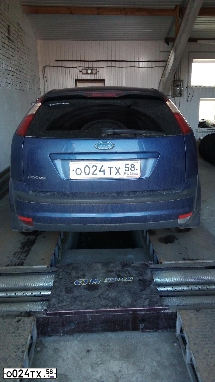 Фото автомобиля FORD FOCUS, 2006 — госномер О024ТХ58. Цвет: СИНИЙ