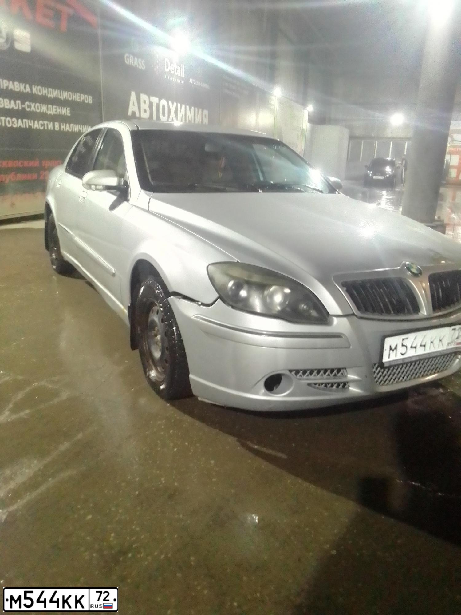 Фото автомобиля BRILLIANCE M 1 /ZHONGHUA/, 2008 — госномер М544КК72. Цвет: СЕРЕБРИСТЫЙ