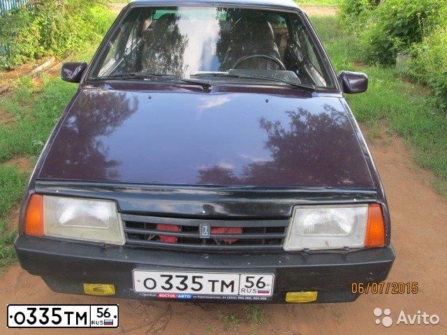 Фото автомобиля LADA 2109 SAMARA, 1998 — госномер О335ТМ56. Цвет: ФИОЛЕТОВЫЙ