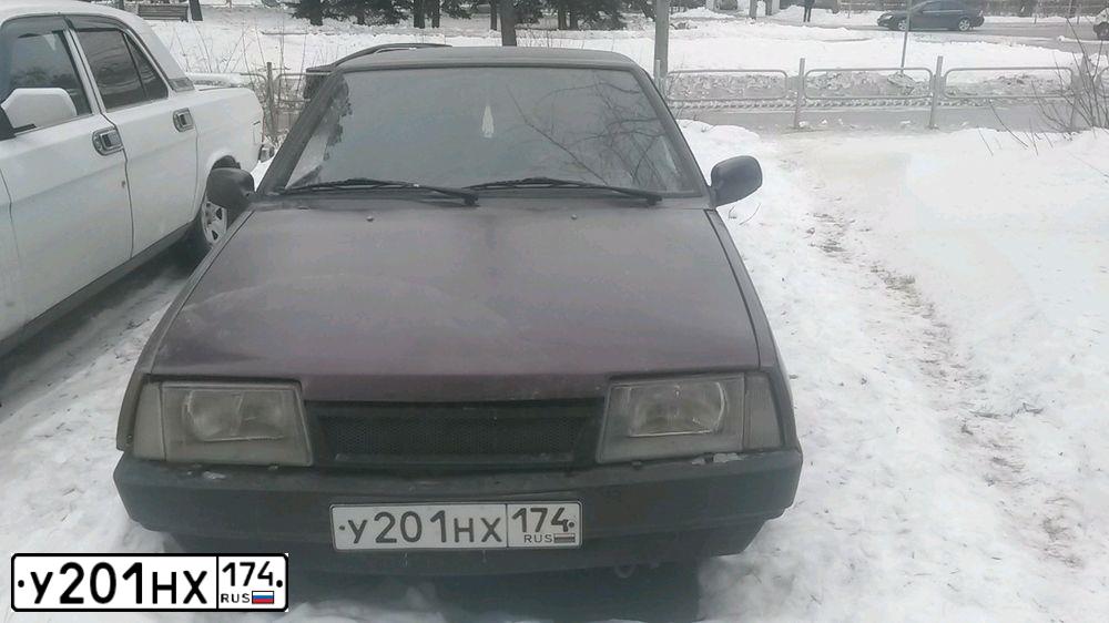Фото автомобиля LADA 2109 SAMARA, 1995 — госномер О231КН174. Цвет: ВИШНЕВЫЙ