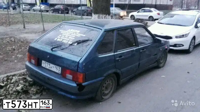 Фото автомобиля LADA 2114 SAMARA, 2005 — госномер Т573НТ163. Цвет: Сине-зеленый