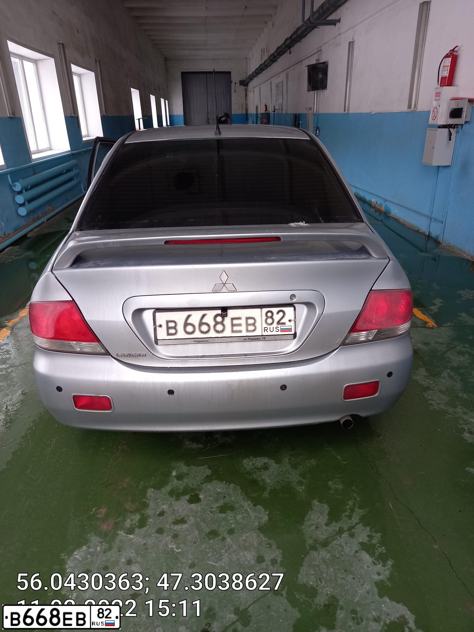 Фото автомобиля MITSUBISHI LANCER, 2007 — госномер Н151РВ21. Цвет: СЕРЕБРИСТЫЙ