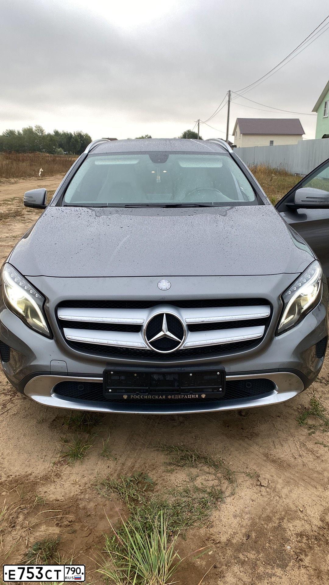 Фото автомобиля MERCEDES GLA-KLASSE, 2014 — госномер К616ЕТ197. Цвет: СЕРЫЙ