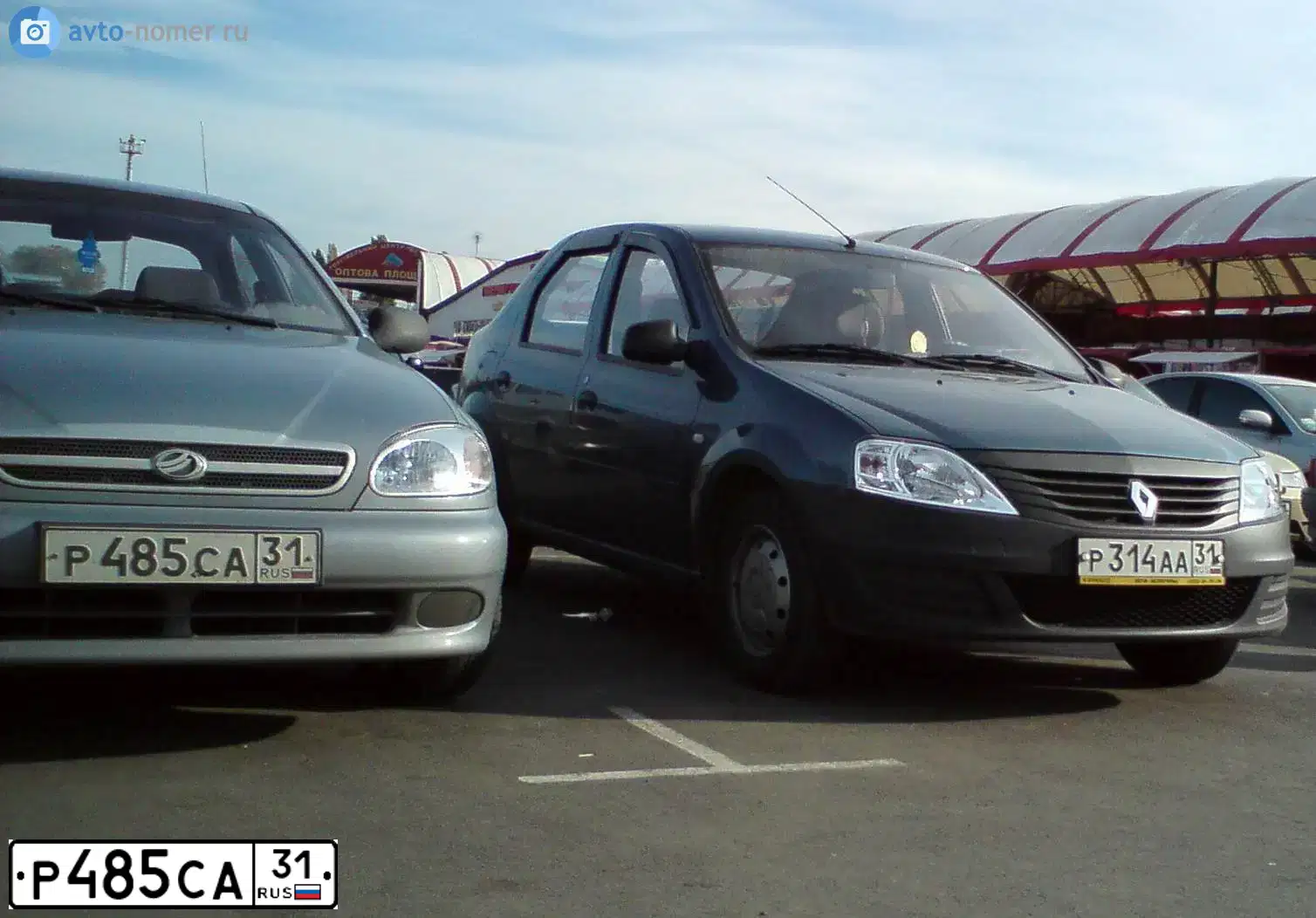 Фото автомобиля ZAZ CHANCE, 2010 — госномер Р485СА31. Цвет: СЕРЕБРИСТЫЙ