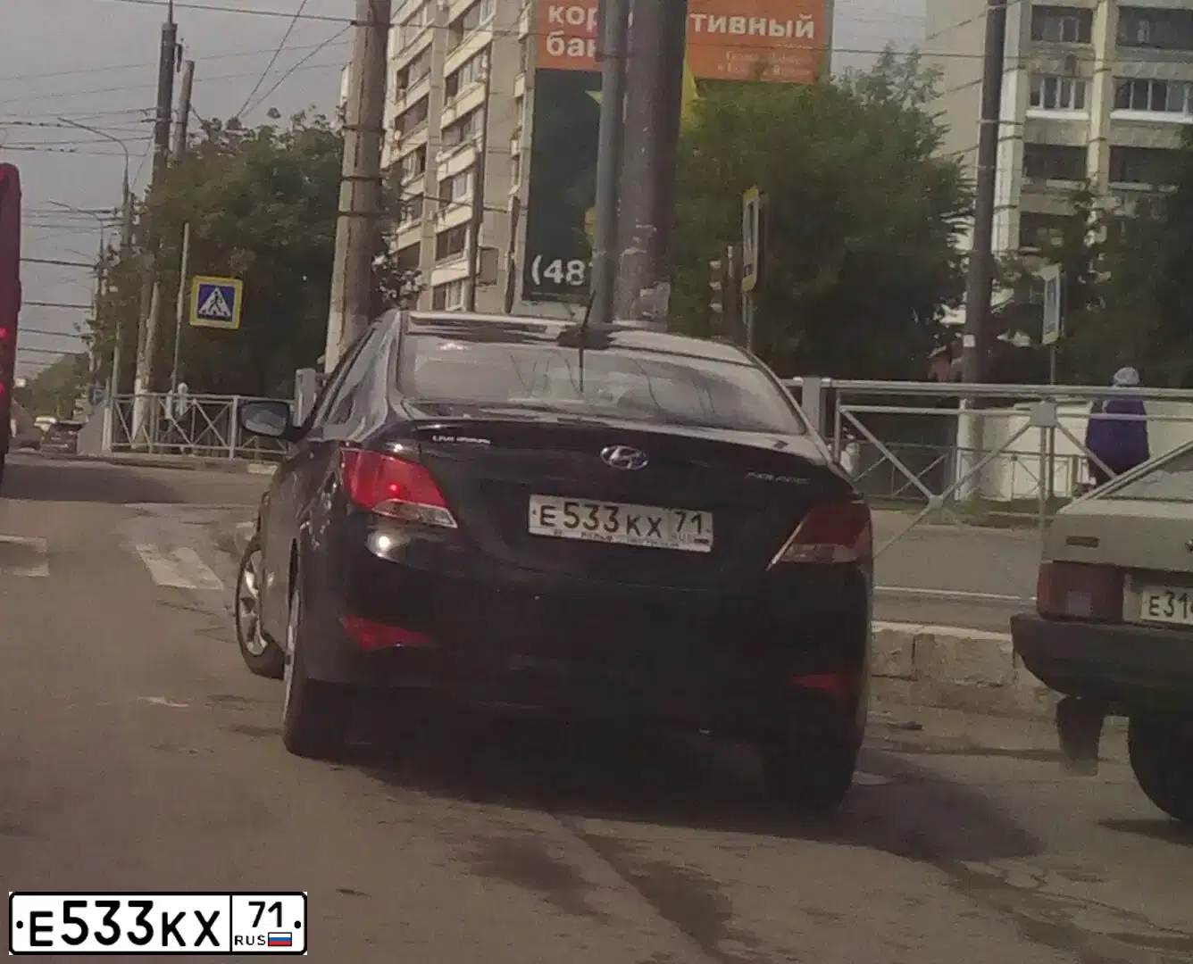 Фото автомобиля HYUNDAI SOLARIS, 2011 — госномер Е533КХ71. Цвет: БЕЛЫЙ