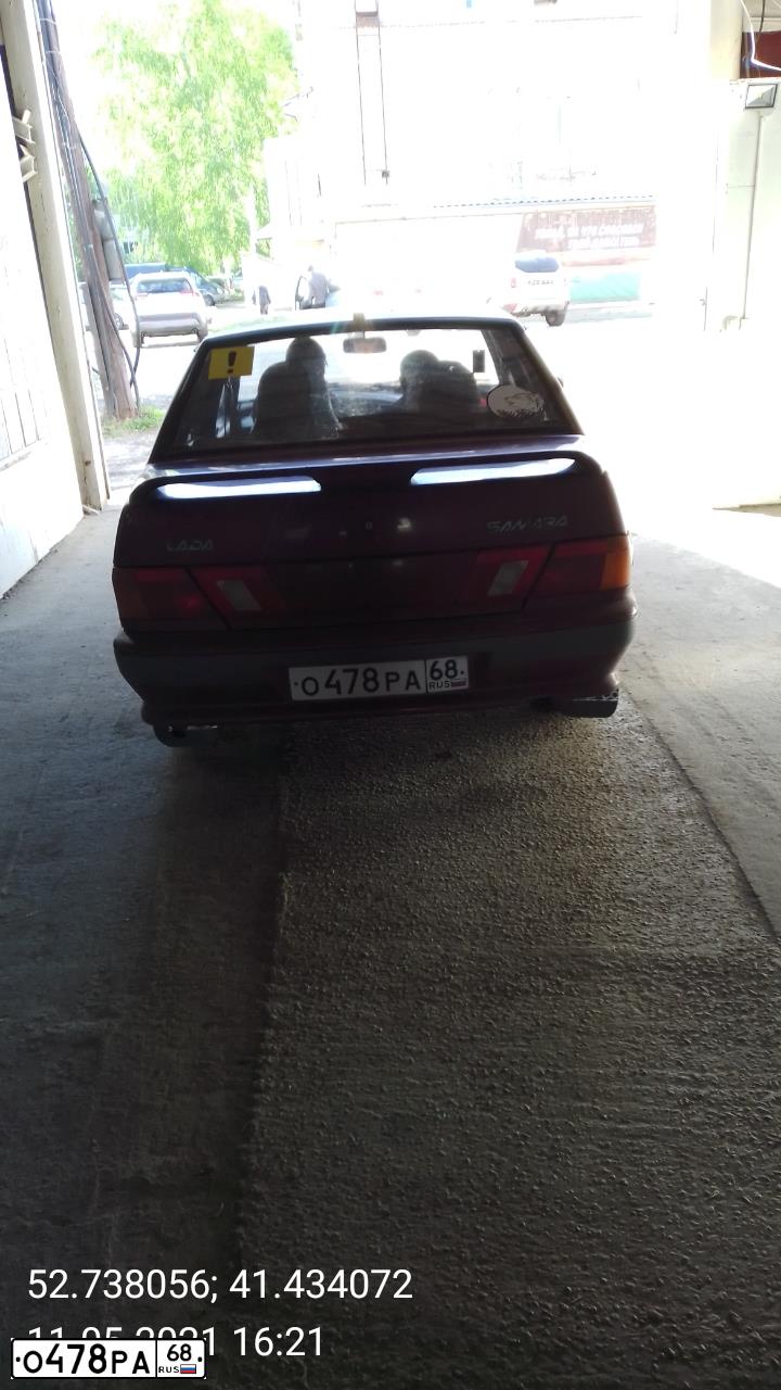 Фото автомобиля LADA 2115 SAMARA, 2005 — госномер О478РА68. Цвет: ТЕМНО-МАЛИНОВЫЙ