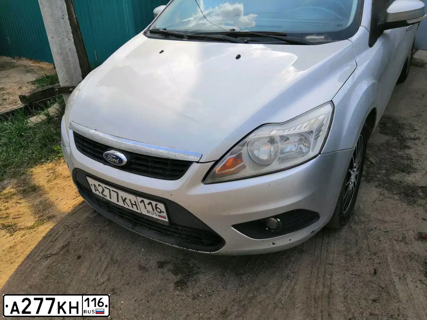 Фото автомобиля FORD FOCUS, 2008 — госномер К820НА116. Цвет: СЕРЕБРИСТЫЙ