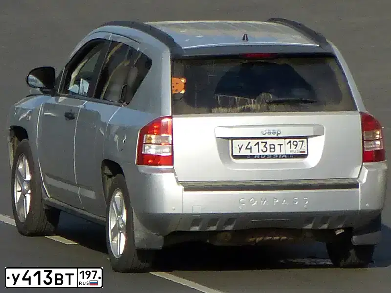 Фото автомобиля JEEP COMPASS, 2006 — госномер С419ЕО68. Цвет: СЕРЫЙ