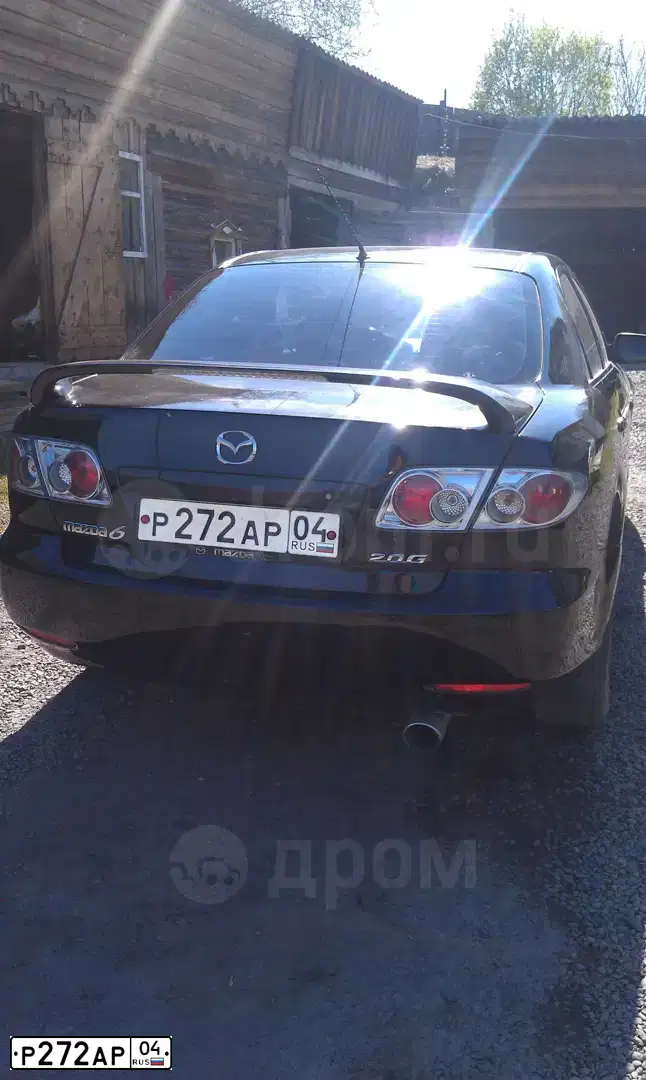 Фото автомобиля MAZDA 6, 2003 — госномер Р272АР04. Цвет: ЧЕРНЫЙ