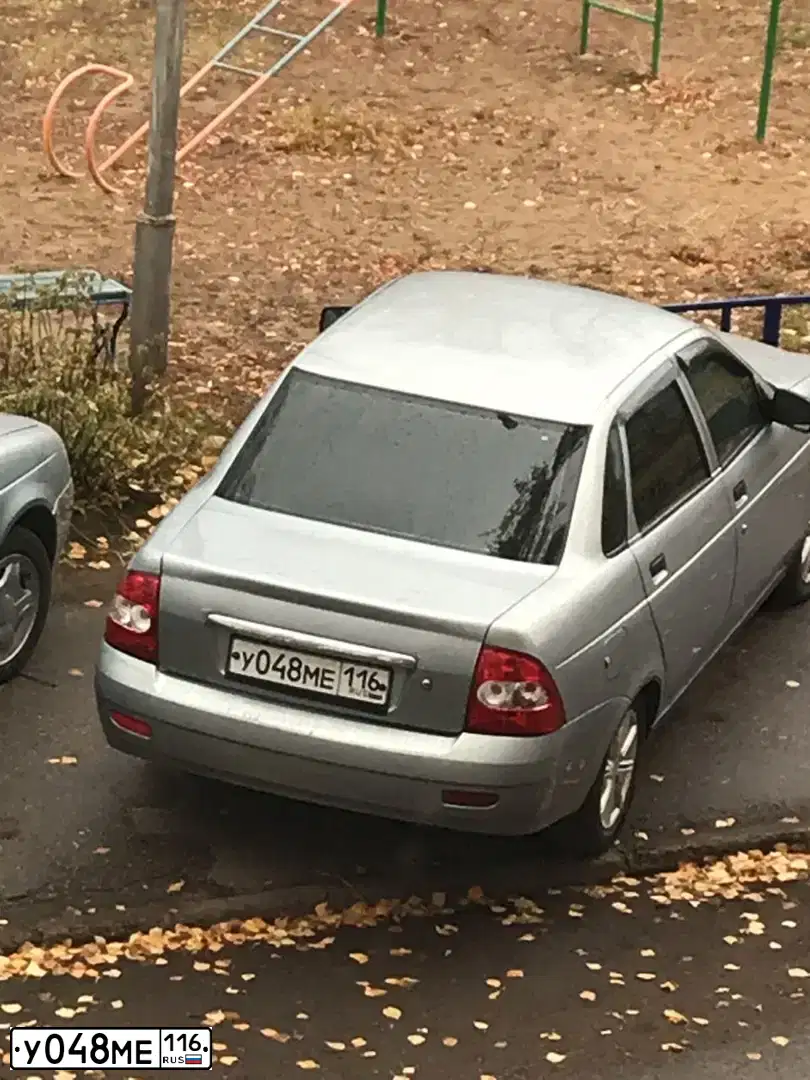 Фото автомобиля LADA 2170 PRIORA, 2007 — госномер У048МЕ116. Цвет: СЕРЕБРИСТО-ГОЛУБОЙ