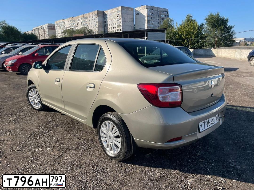 Фото автомобиля RENAULT LOGAN, 2016 — госномер Т796АН797. Цвет: БЕЖЕВЫЙ