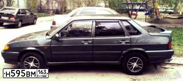 Фото автомобиля LADA 2115 SAMARA, 2010 — госномер Н595ВМ163. Цвет: Серо-сине-зеленый