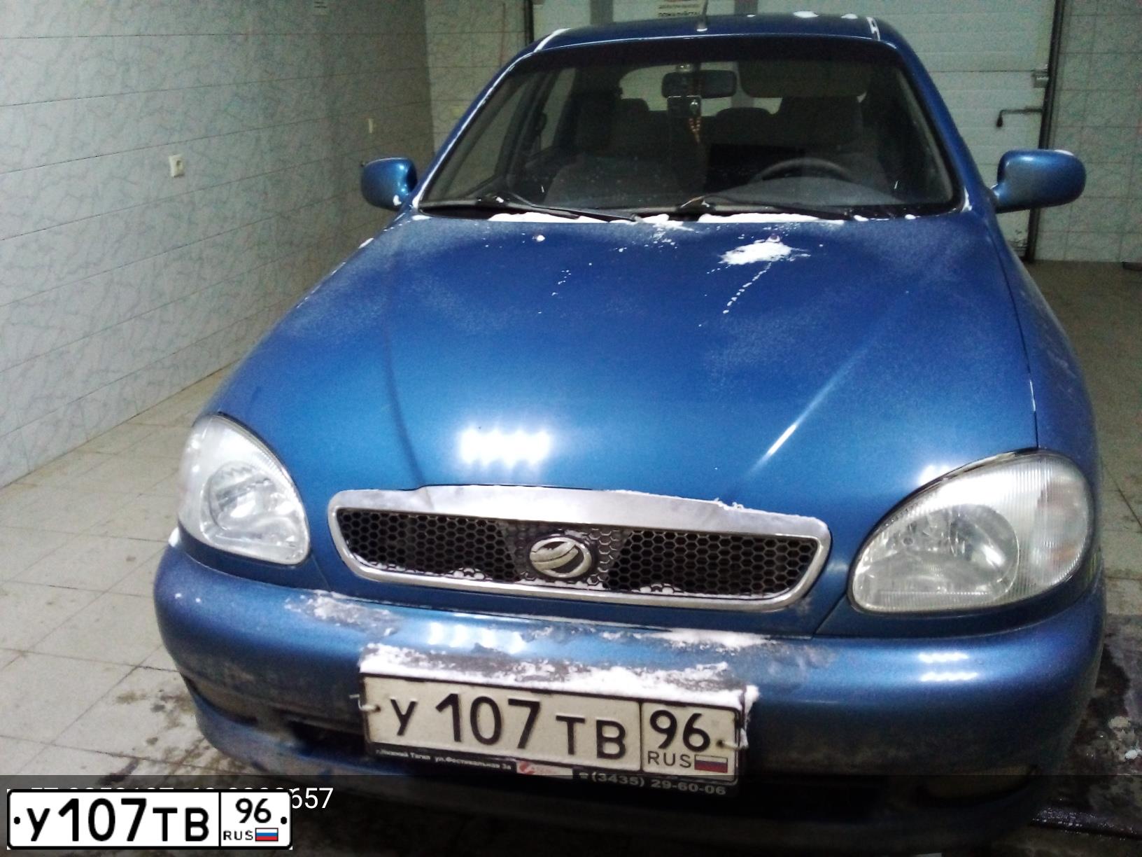Фото автомобиля ZAZ CHANCE, 2012 — госномер У107ТВ96. Цвет: СИНИЙ