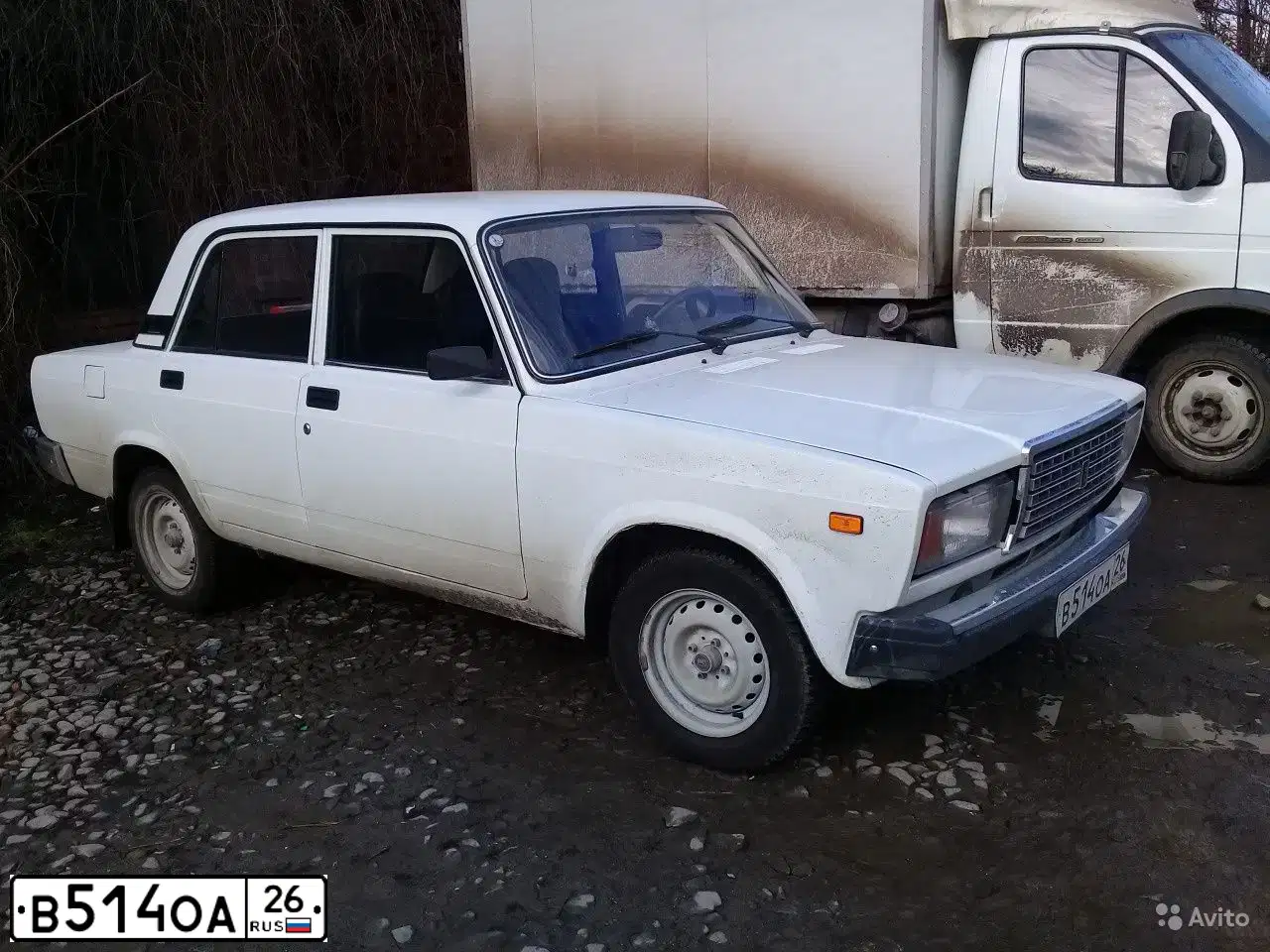 Фото автомобиля LADA 2107, 2010 — госномер М760ВО761. Цвет: Белый