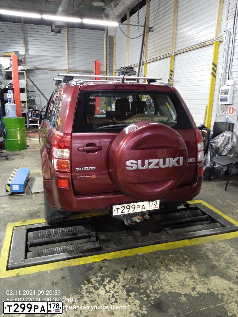 Фото автомобиля SUZUKI /GRAND/ VITARA, 2007 — госномер Т299РА178. Цвет: КРАСНЫЙ