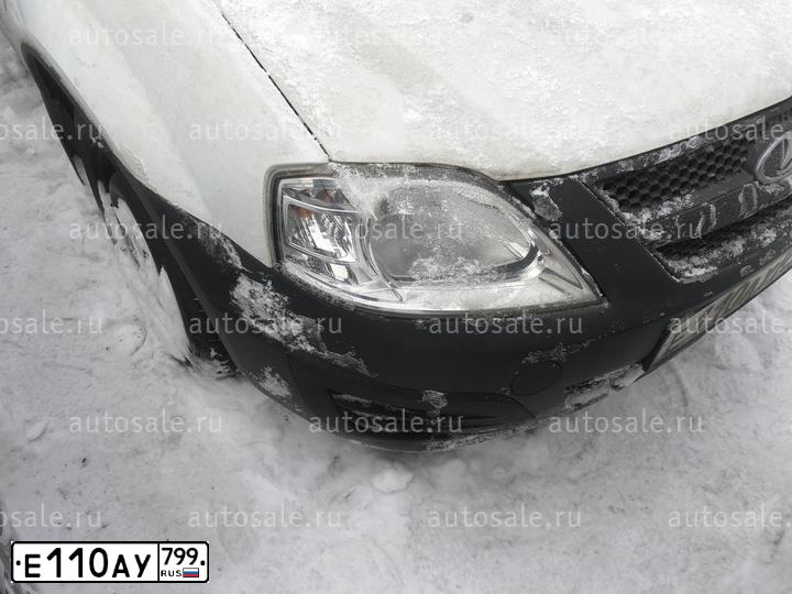 Фото автомобиля LADA LARGUS FURGON, 2017 — госномер Е110АУ799. Цвет: Белый
