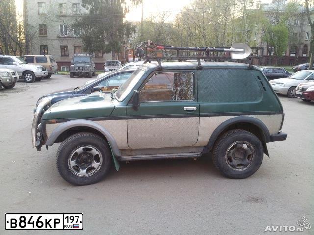 Фото автомобиля LADA 2121 NIVA, 1999 — госномер В846КР197. Цвет: ЗЕЛЕНЫЙ