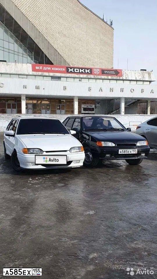 Фото автомобиля LADA 2114 SAMARA, 2009 — госномер А585ЕХ155. Цвет: Сине-Черный