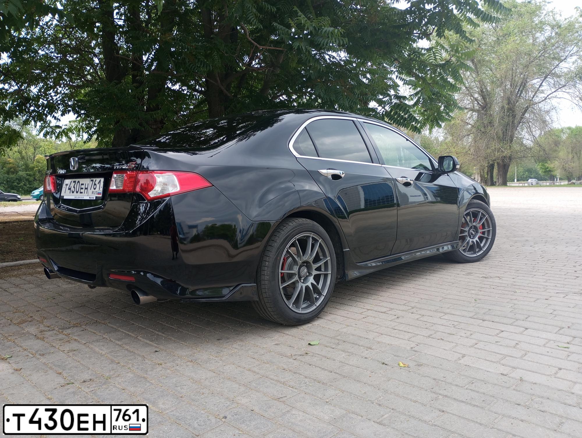 Фото автомобиля HONDA ACCORD, 2008 — госномер К301АН181. Цвет: ЧЕРНЫЙ