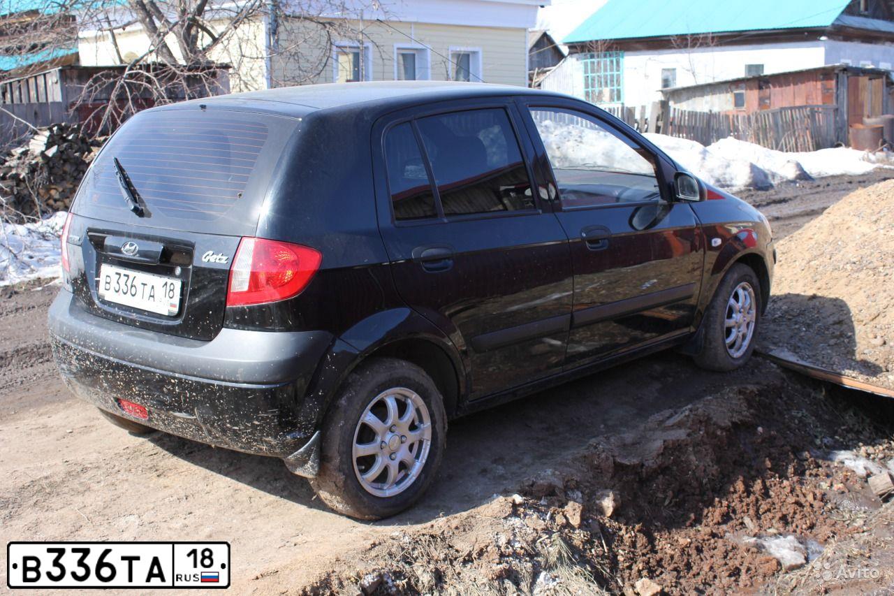 Фото автомобиля HYUNDAI GETZ, 2008 — госномер А125УЕ702. Цвет: ЧЕРНЫЙ