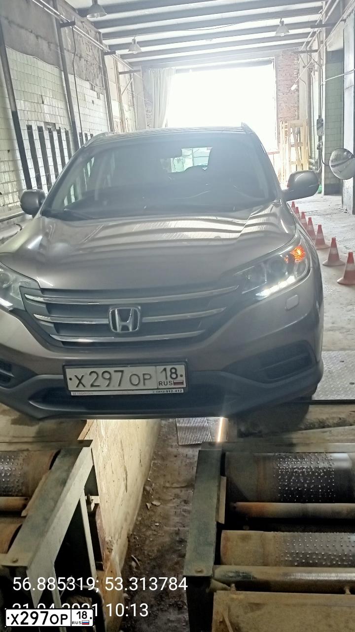 Фото автомобиля HONDA CR-V, 2014 — госномер Х297ОР18