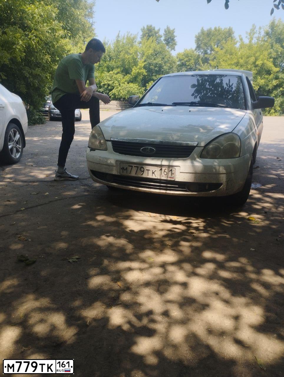 Фото автомобиля LADA 2170 PRIORA, 2010 — госномер М779ТК161. Цвет: БЕЛЫЙ
