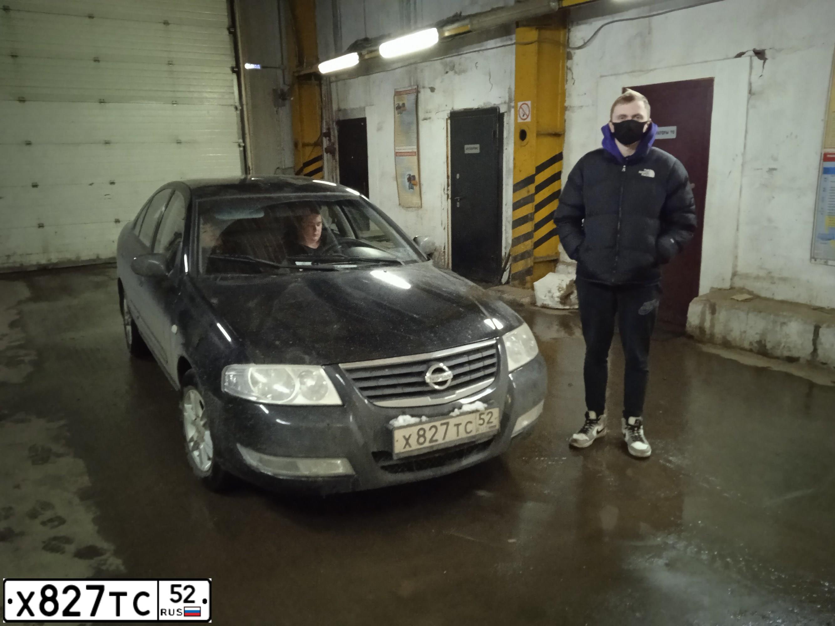 Фото автомобиля NISSAN ALMERA, 2008 — госномер М562НО134. Цвет: ЧЕРНЫЙ