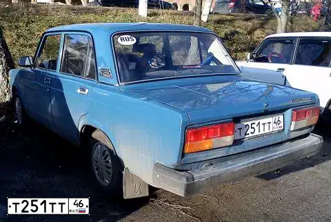 Фото автомобиля LADA 2107, 2008 — госномер Т251ТТ46. Цвет: СИНИЙ
