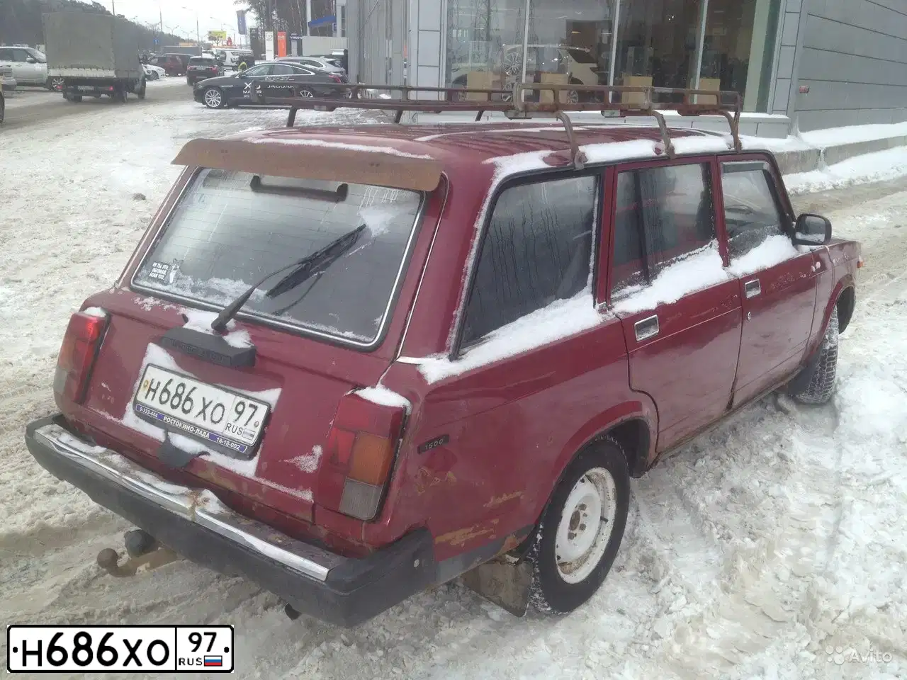 Фото автомобиля LADA 2104, 2005 — госномер Н686ХО97. Цвет: ВИШНЕВЫЙ