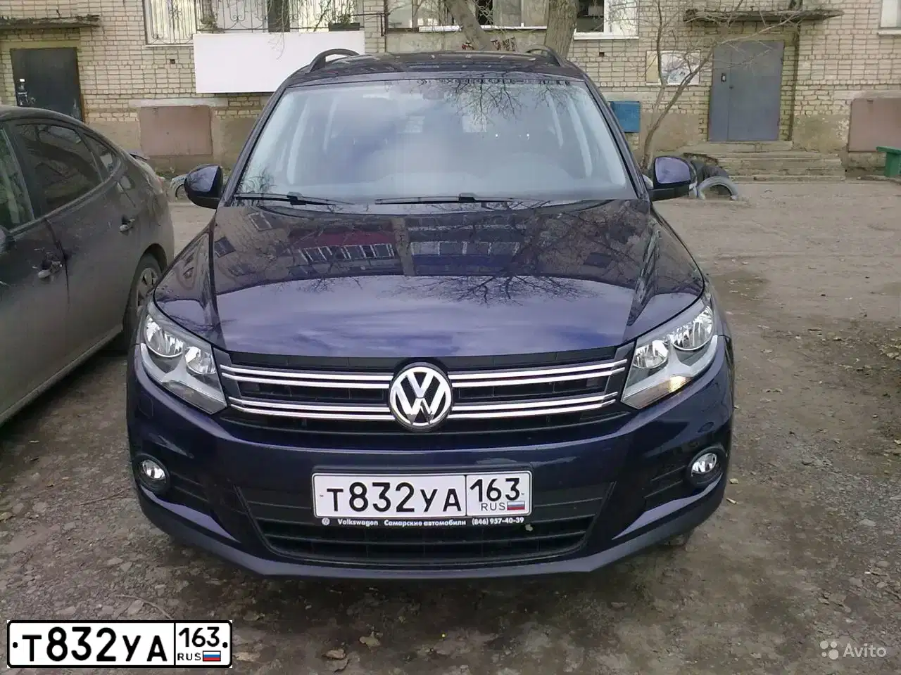 Фото автомобиля VOLKSWAGEN TIGUAN, 2013 — госномер Т832УА163. Цвет: ТЕМНО-СИНИЙ