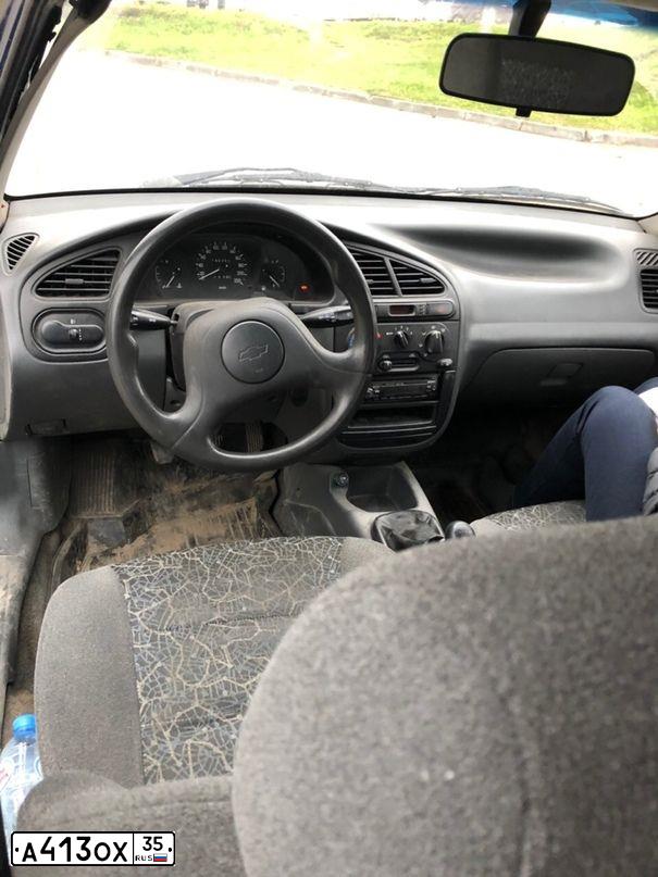 Фото автомобиля CHEVROLET LANOS, 2008 — госномер М662ЕО35. Цвет: синий