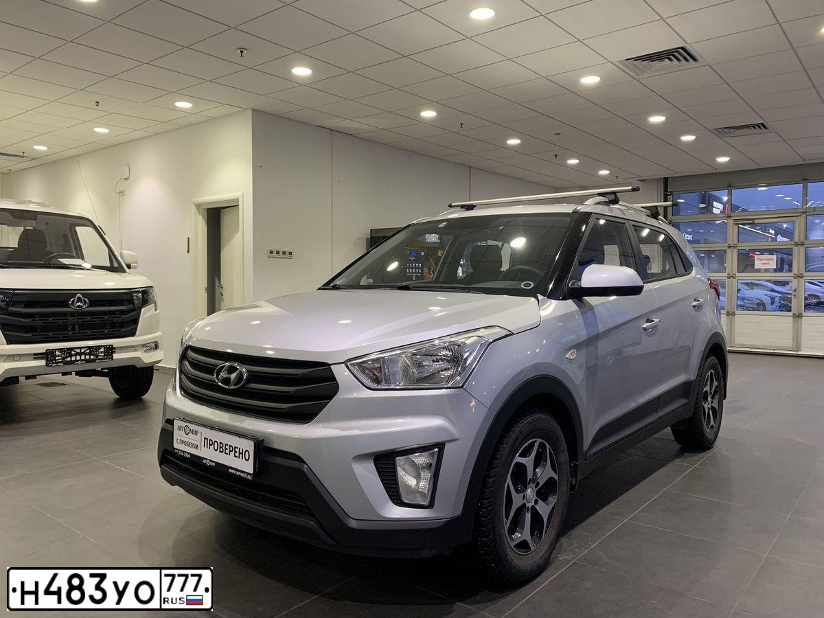 Фото автомобиля HYUNDAI CRETA, 2016 — госномер Н483УО777. Цвет: СЕРЕБРИСТЫЙ