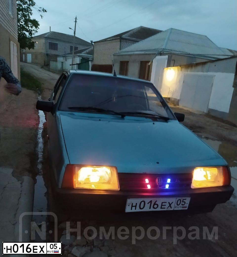 Фото автомобиля LADA 2109 SAMARA, 1999 — госномер Н016ЕХ05. Цвет: СЕРЕБРИСТЫЙ ЗЕЛЕНО-ГОЛУБОЙ