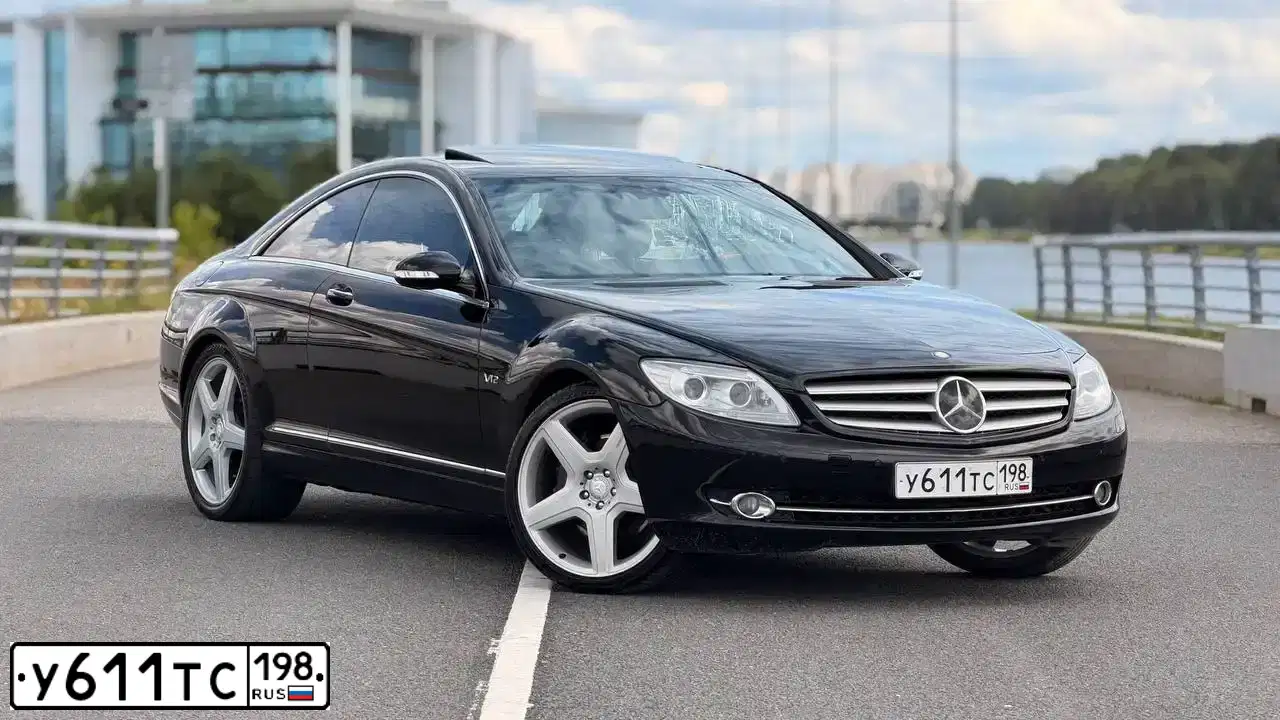 Фото автомобиля MERCEDES CL-KLASSE, 2008. Цвет: ЧЕРНЫЙ