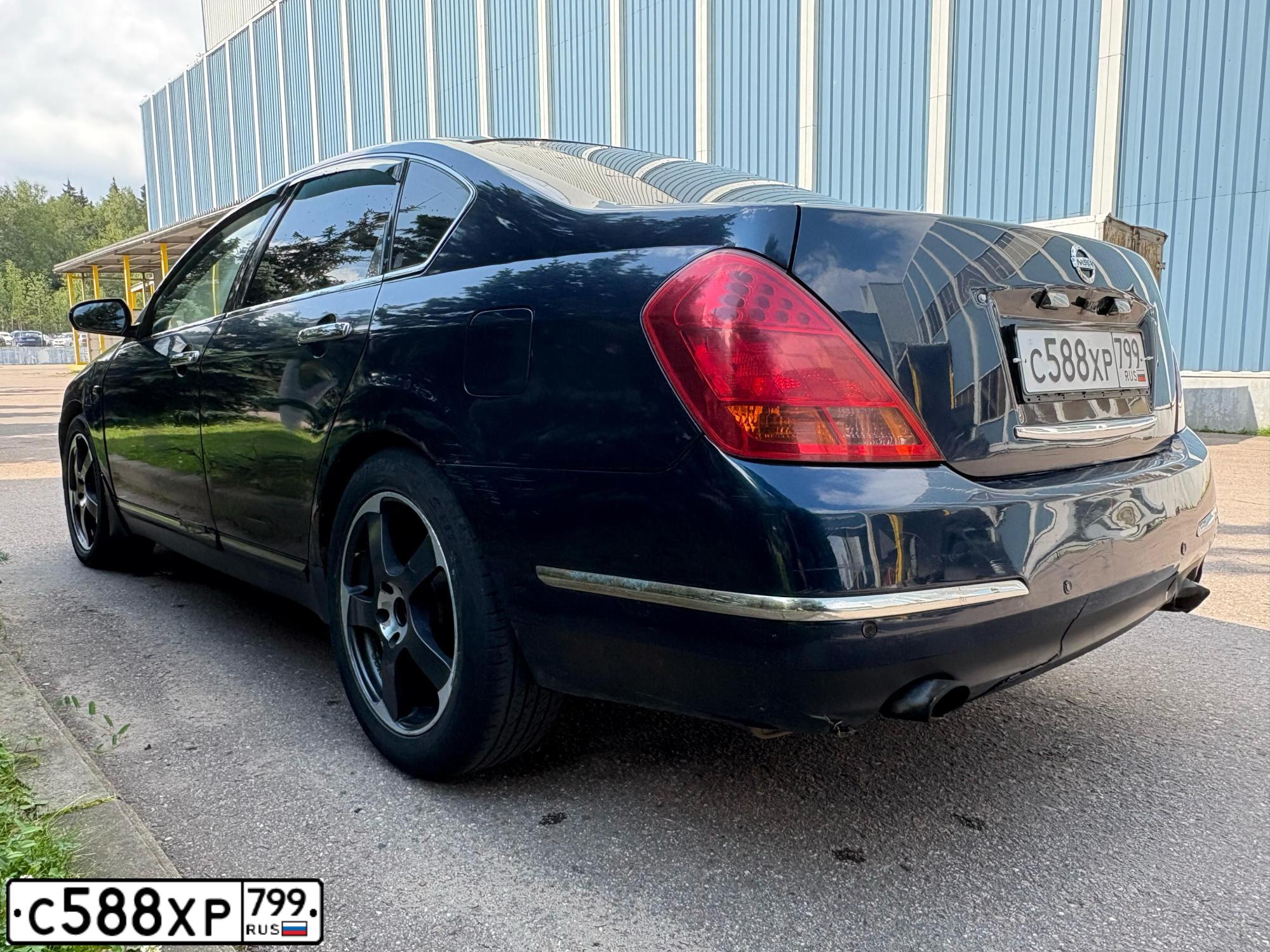 Фото автомобиля NISSAN TEANA, 2006 — госномер С588ХР799. Цвет: СИНИЙ ТЕМНЫЙ