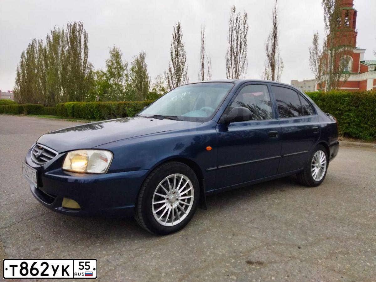 Фото автомобиля TAGAZ ACCENT, 2007 — госномер Т862УК55. Цвет: СИНИЙ
