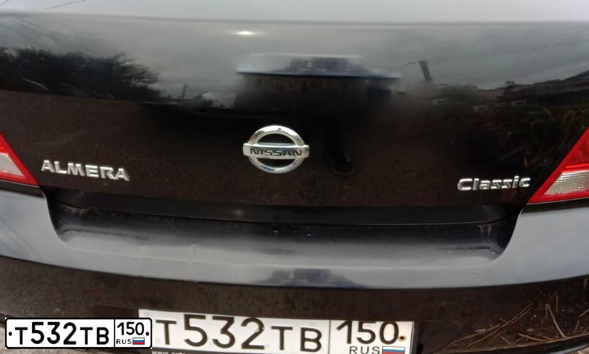 Фото автомобиля NISSAN ALMERA, 2008 — госномер О800ОР46. Цвет: ЧЕРНЫЙ