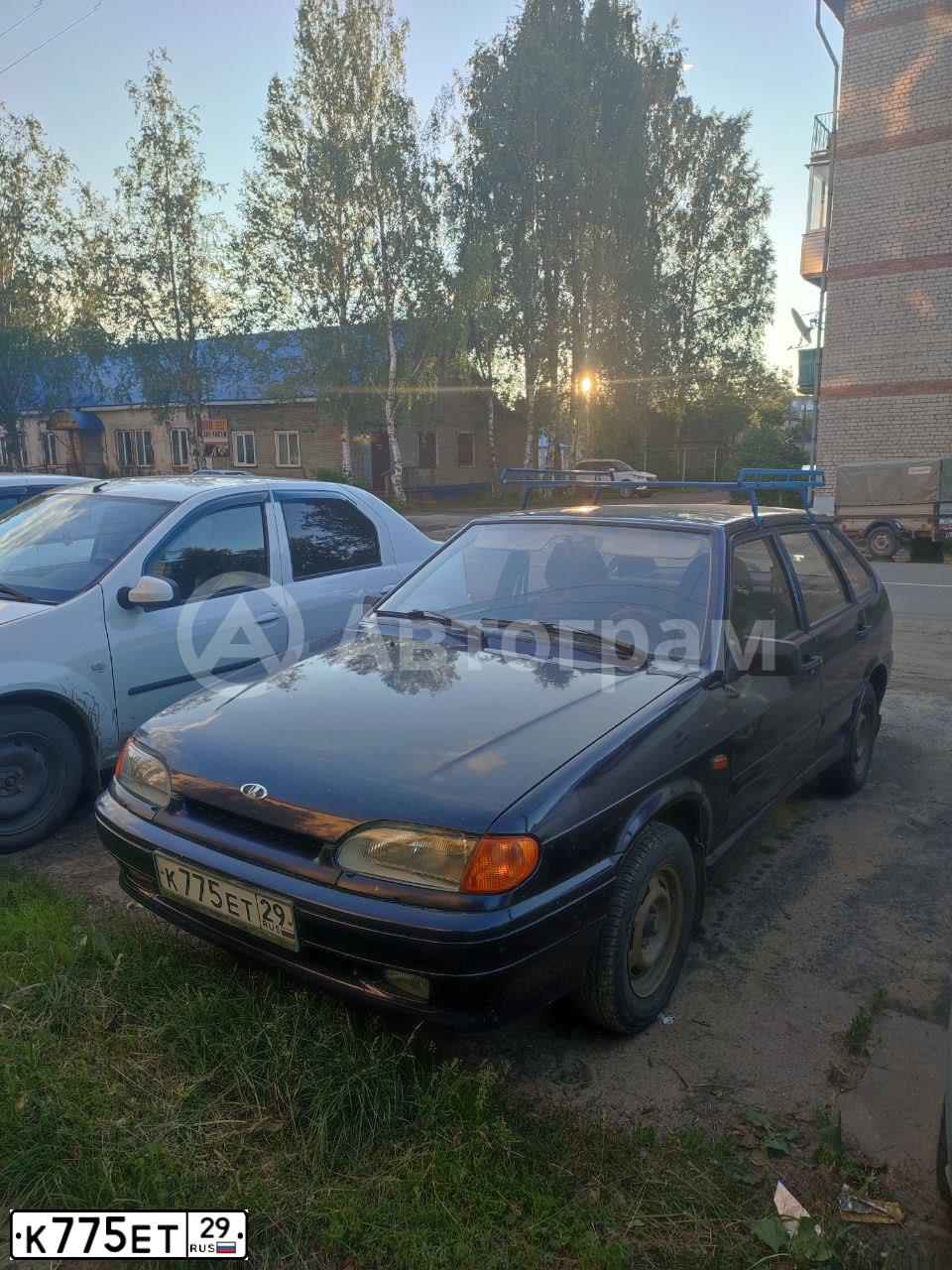 Фото автомобиля LADA 2114 SAMARA, 2011 — госномер К775ЕТ29. Цвет: СИНИЙ