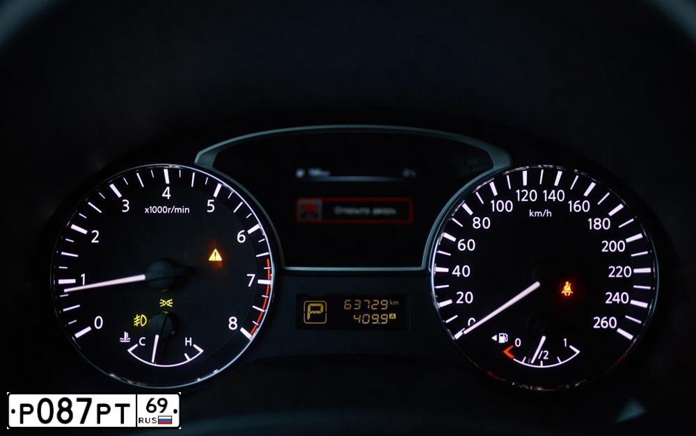 Фото автомобиля NISSAN TEANA, 2014 — госномер Р087РТ69. Цвет: СЕРЫЙ