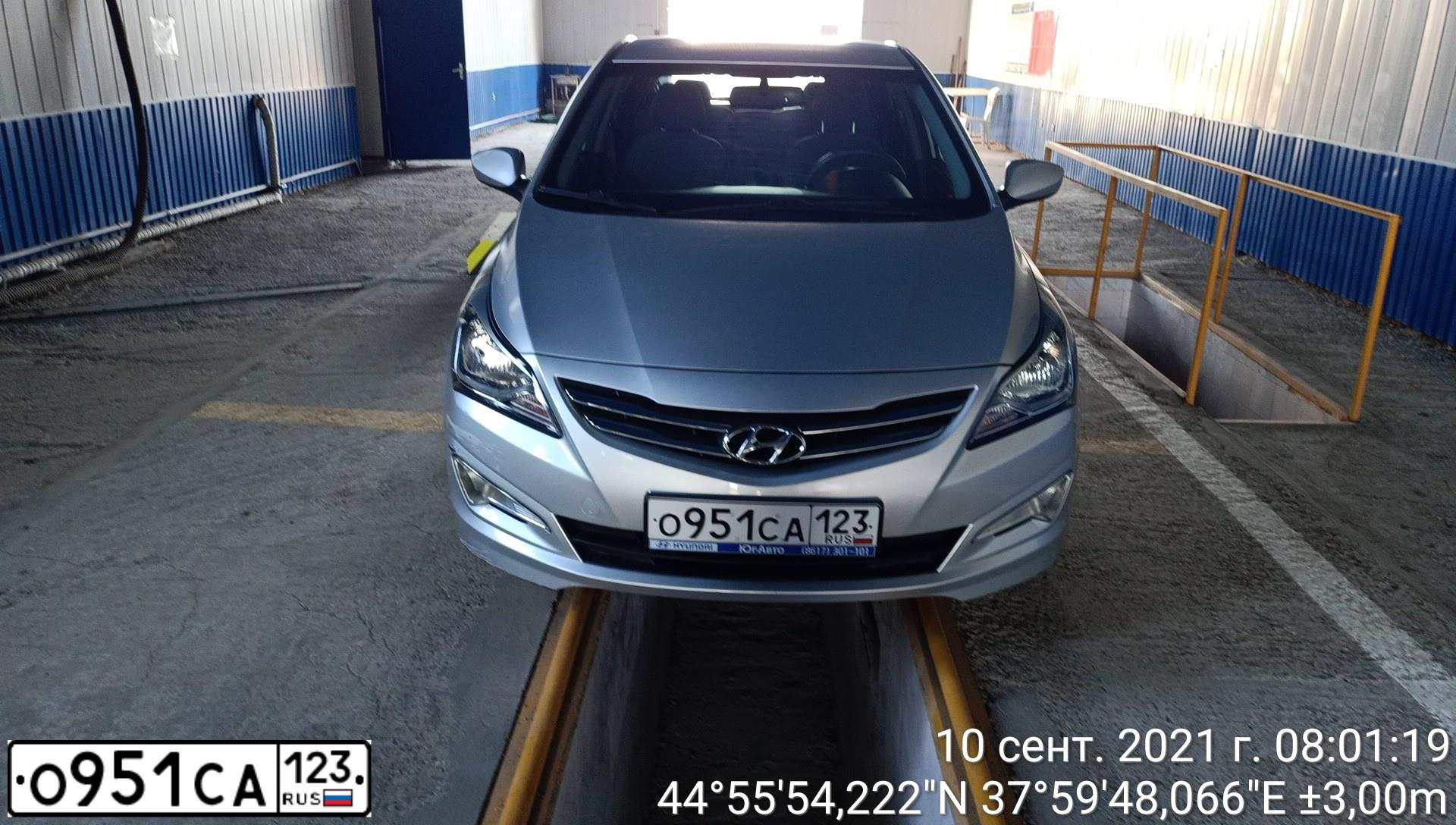 Фото автомобиля HYUNDAI SOLARIS, 2016 — госномер В332МО92