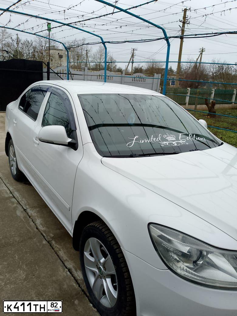 Фото автомобиля SKODA OCTAVIA, 2013 — госномер К411ТН82. Цвет: Белый