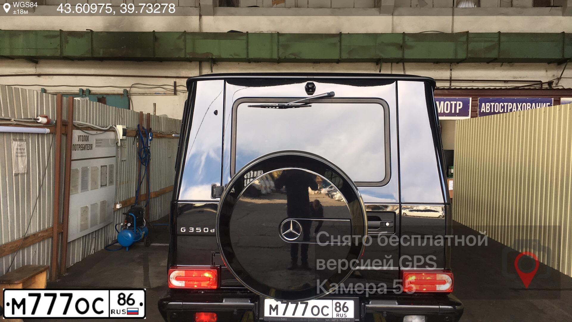 Фото автомобиля MERCEDES G-KLASSE, 2017 — госномер М777ОС86. Цвет: ЧЕРНЫЙ