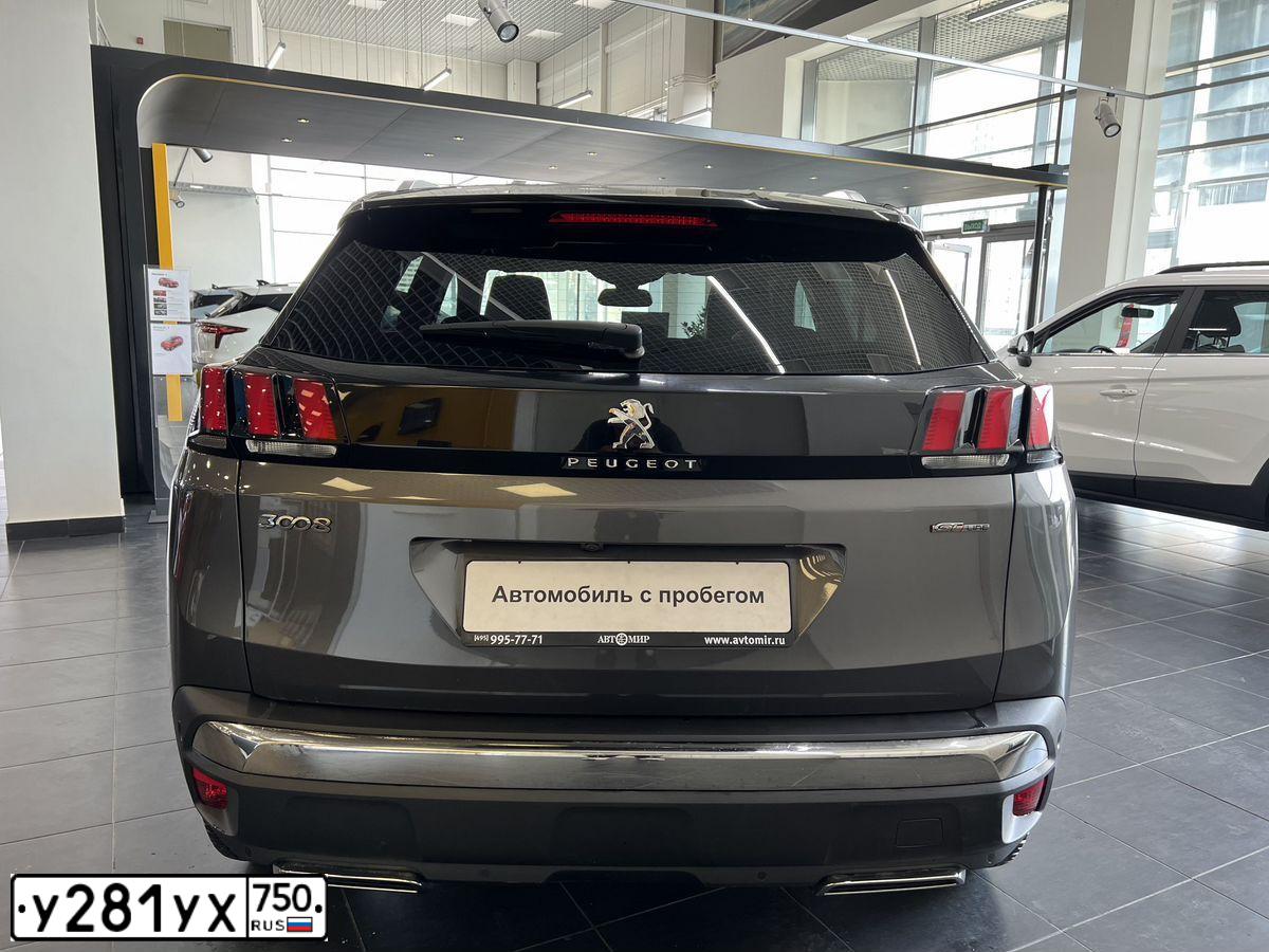 Фото автомобиля PEUGEOT 3008, 2018 — госномер К798ХА790. Цвет: ТЕМНО СЕРЫЙ