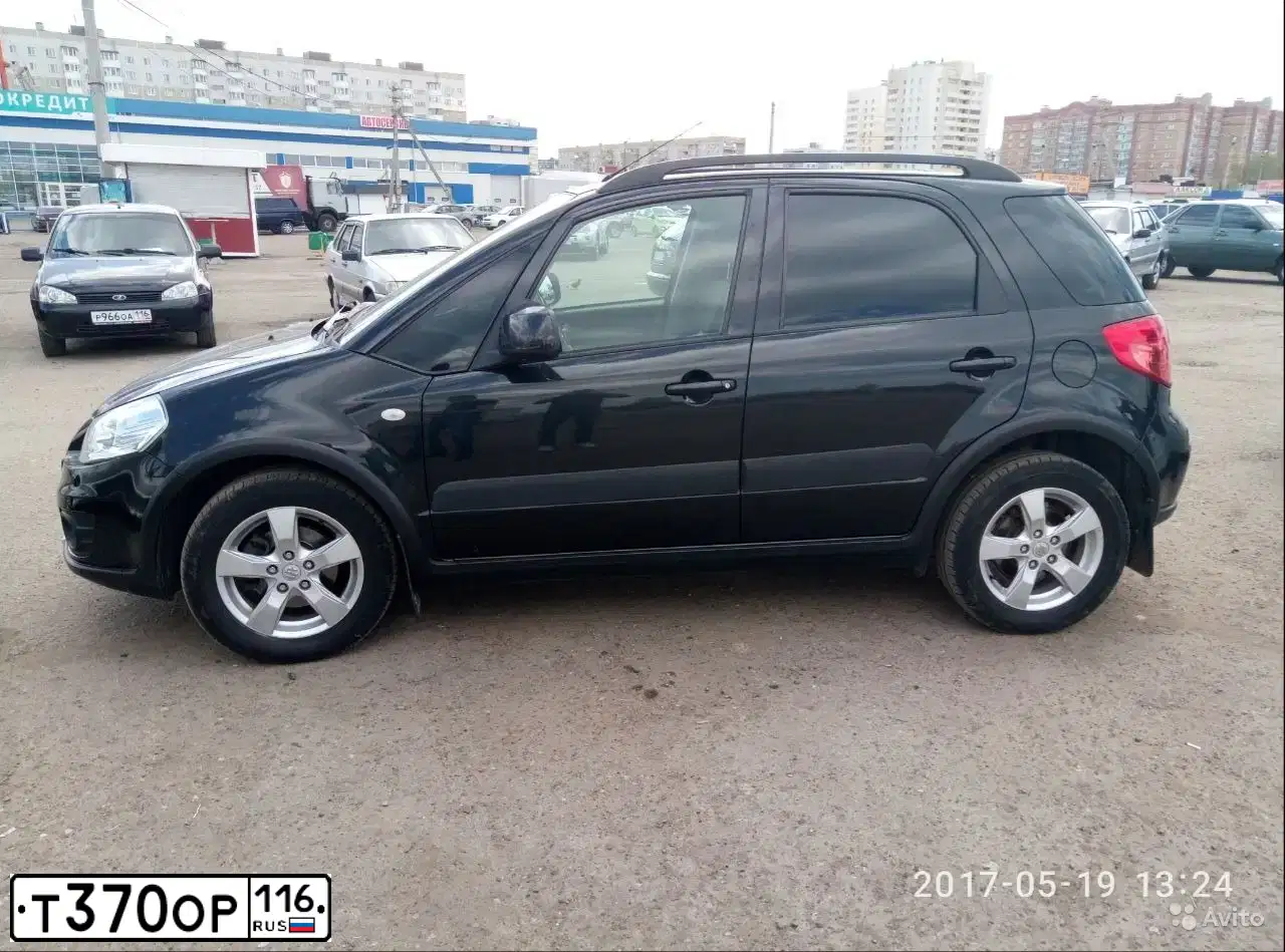 Фото автомобиля SUZUKI SX 4, 2013 — госномер Т370ОР116. Цвет: ЧЕРНЫЙ