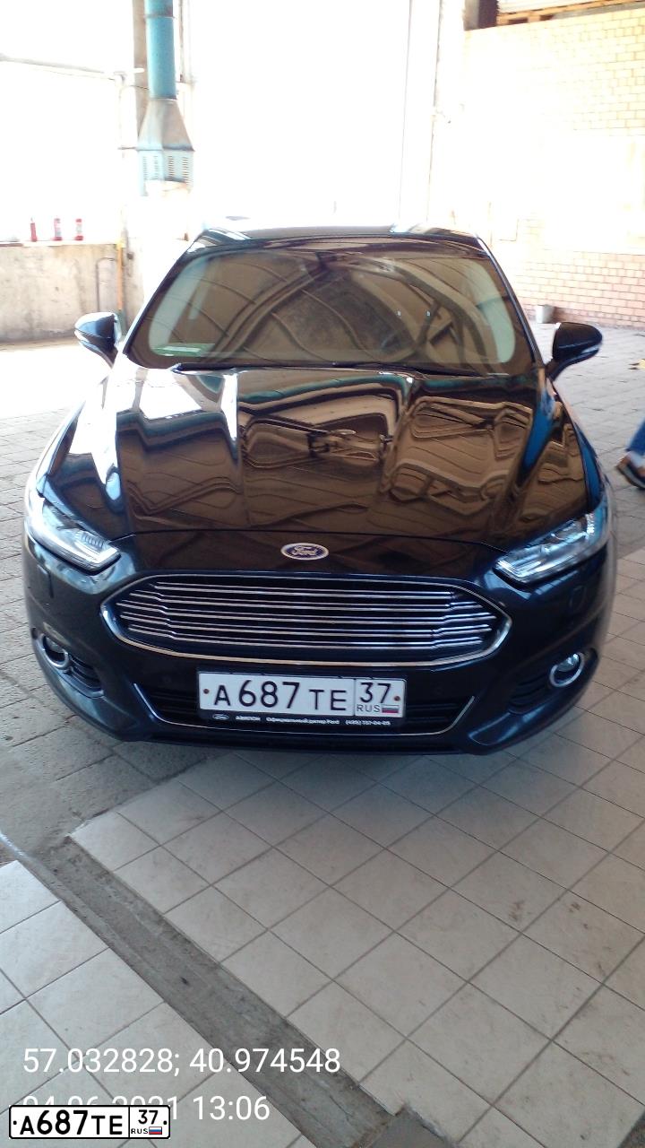 Фото автомобиля FORD MONDEO, 2017 — госномер А687ТЕ37. Цвет: ЧЕРНЫЙ
