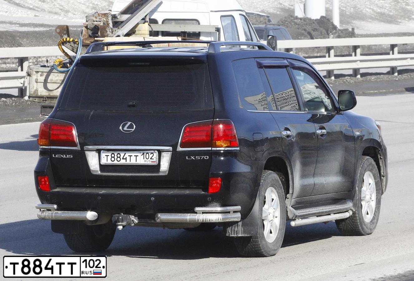 Фото автомобиля LEXUS LX, 2010 — госномер Т884ТТ102. Цвет: ЧЕРНЫЙ