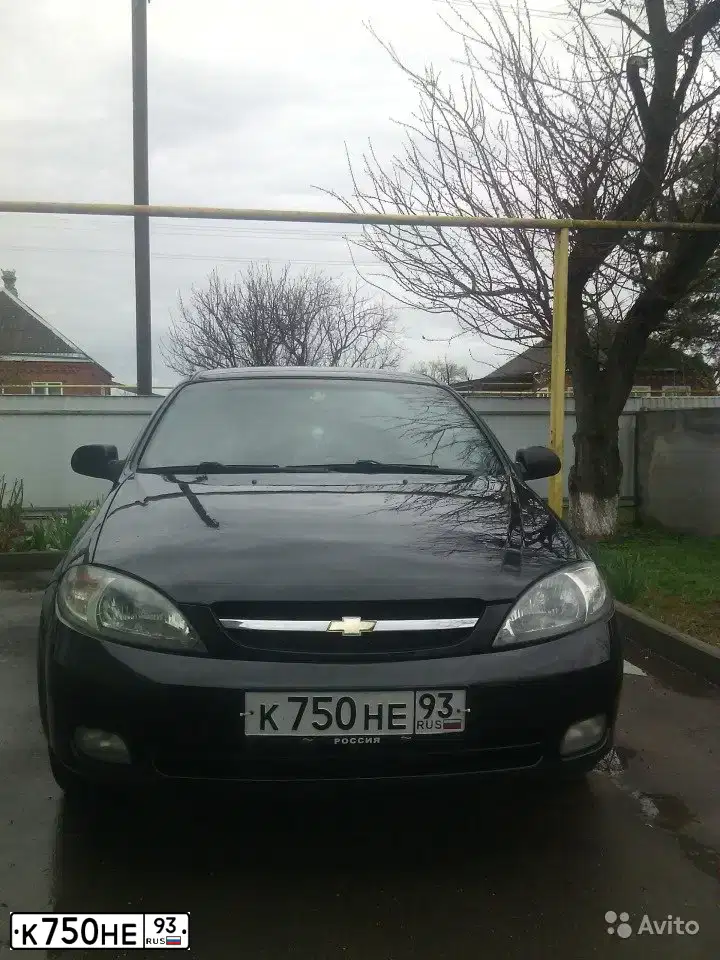 Фото автомобиля CHEVROLET LACETTI, 2007 — госномер К750НЕ93. Цвет: ЧЕРНЫЙ