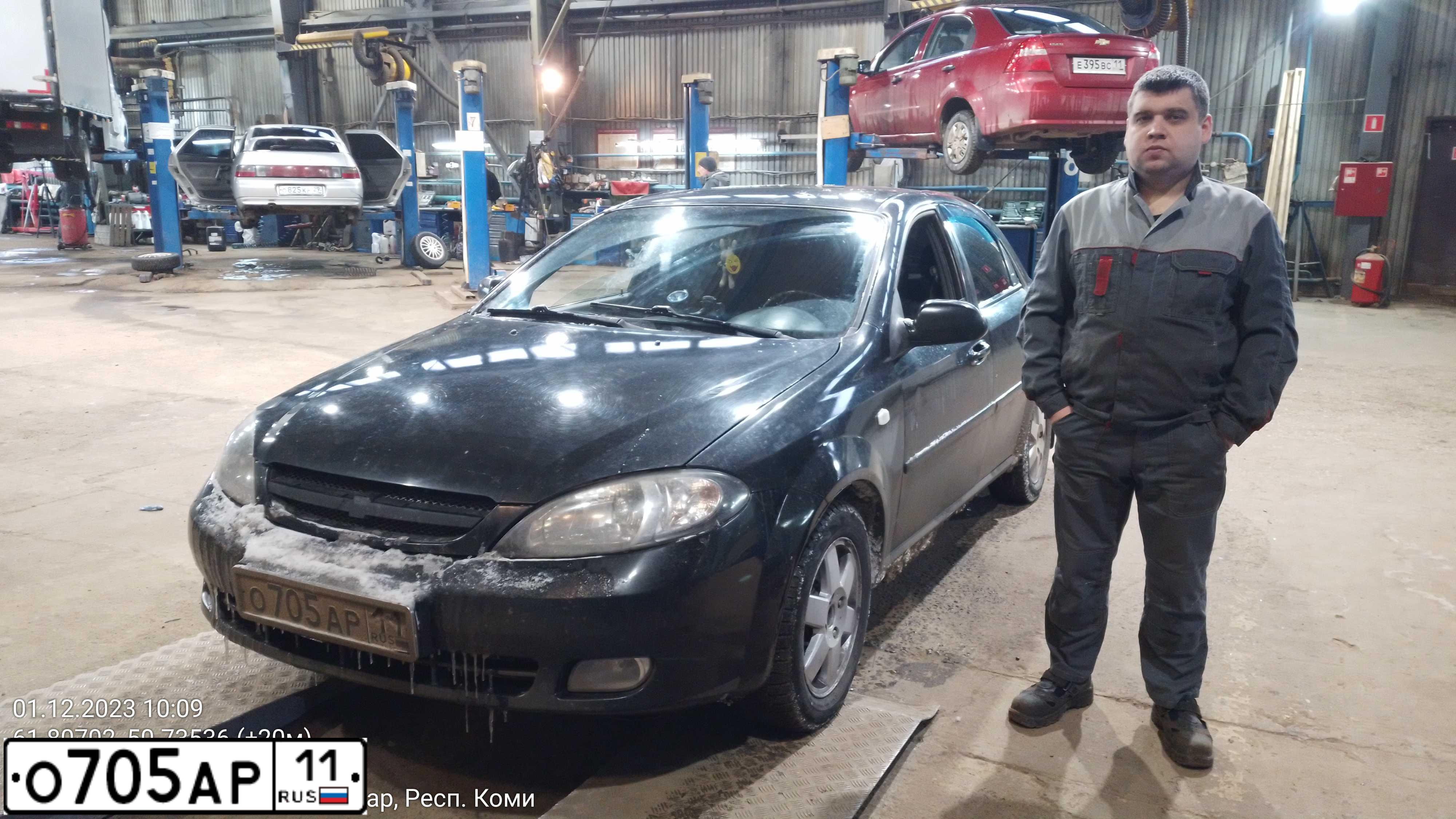 Фото автомобиля CHEVROLET LACETTI, 2007 — госномер К599ЕТ122. Цвет: ЧЕРНЫЙ