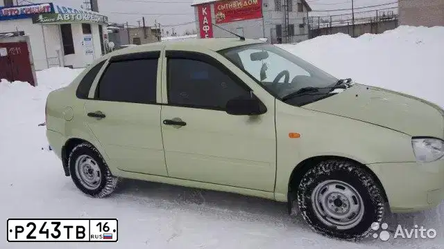 Фото автомобиля LADA 1118 KALINA, 2006 — госномер Р243ТВ16. Цвет: СВЕТЛО-ЗЕЛЕНЫЙ ПЕРЛАМУТР